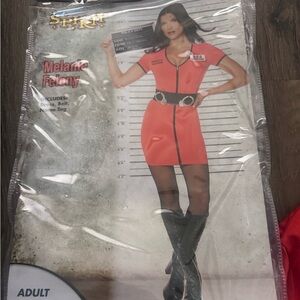 Spirit Orange Costume Dress with Black Accents